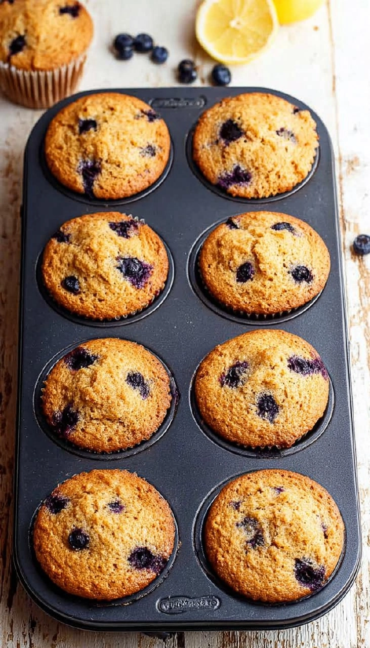 Almond Flour Lemon Blueberry Muffins (Paleo, Soft & Moist) 135 Almond Flour Lemon Blueberry Muffins (Paleo, Soft & Moist)