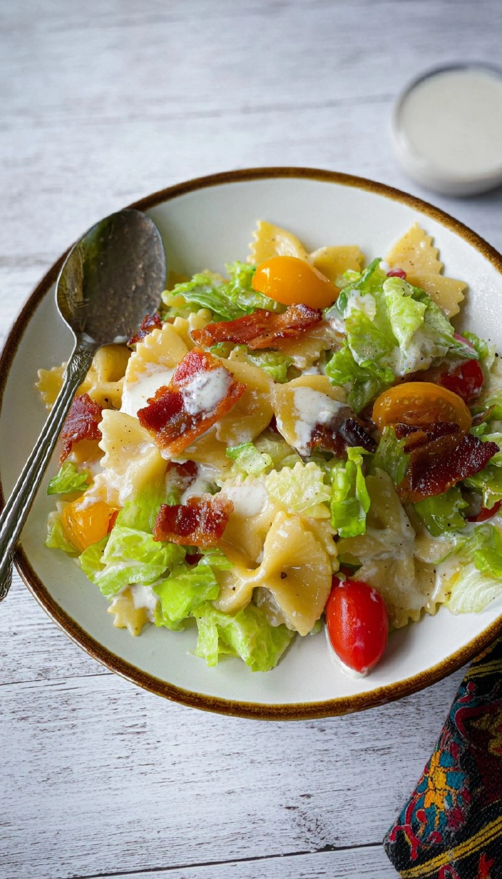 BLT Pasta Salad with Buttermilk Ranch Dressing