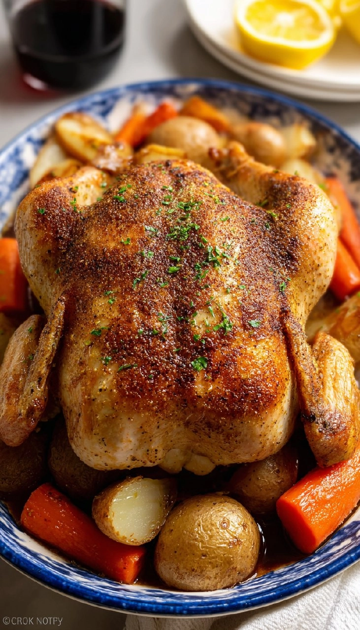 Crockpot Whole Chicken (10 Minute Prep)