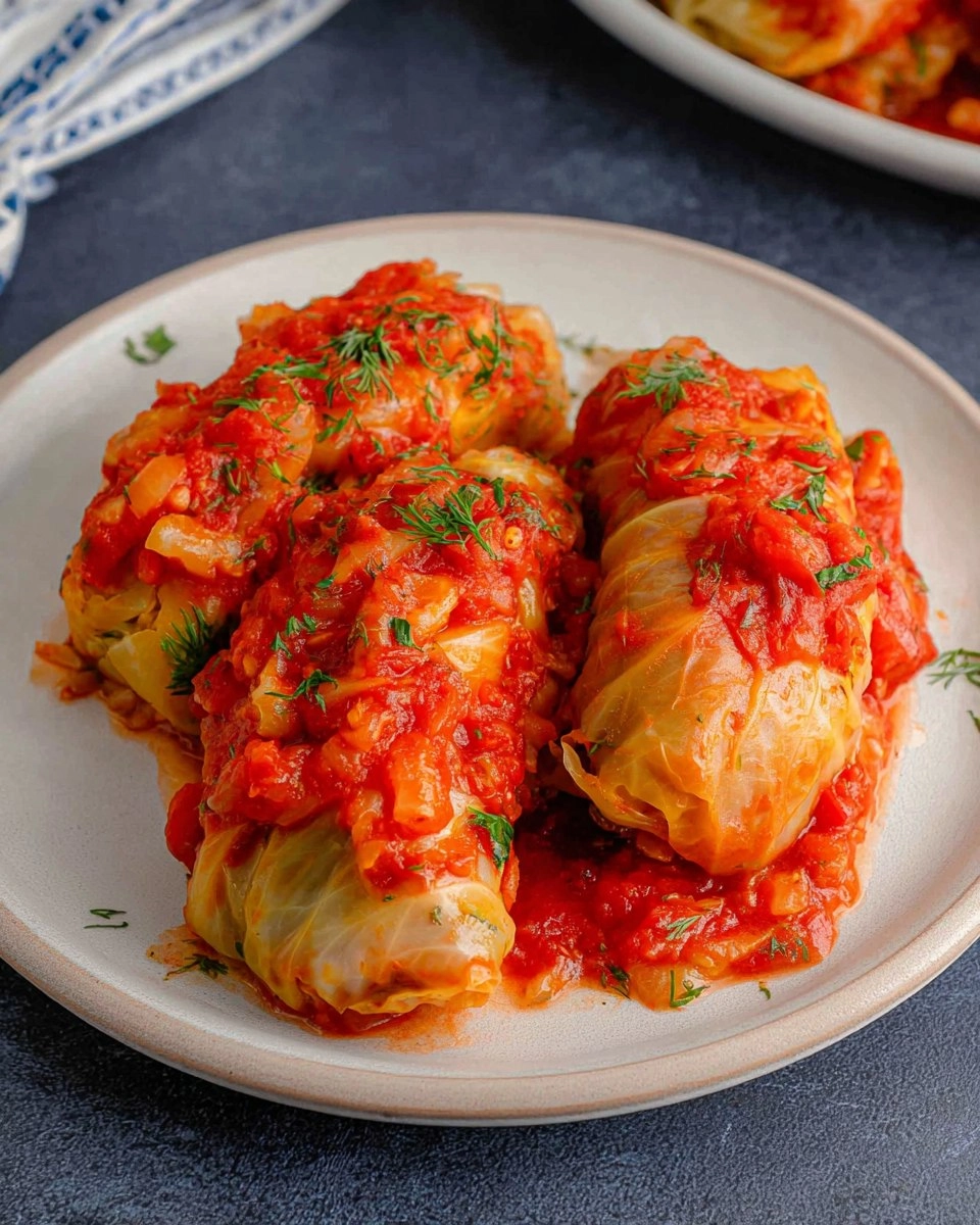 Easy Vegan Stuffed Cabbage Rolls