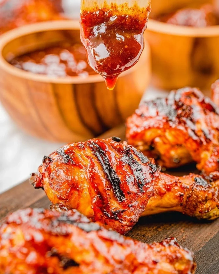 Grilled-BBQ-Chicken-Drumsticks-Sticky-Smoky-Summer-Cookout-Chicken-Recipe
