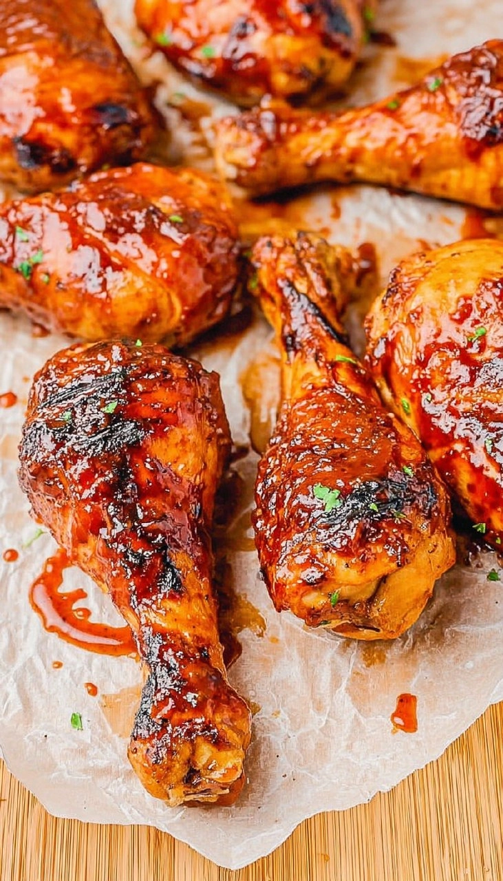 Grilled BBQ Chicken Drumsticks | Sticky Smoky Summer Cookout Chicken