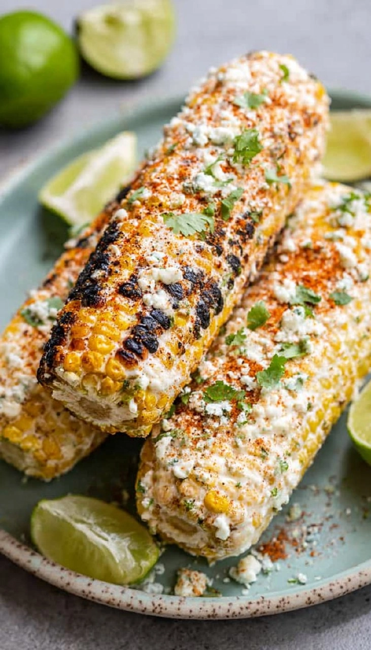Grilled Corn Elote Style | Smoky Mexican Street Corn for Summer Cookouts