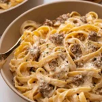 Ground-Beef-Alfredo-Recipe
