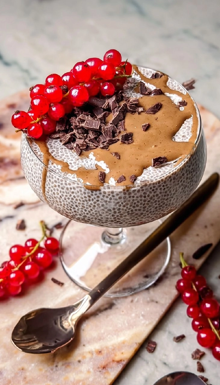 HIGH PROTEIN CHOCOLATE CHIA PUDDING