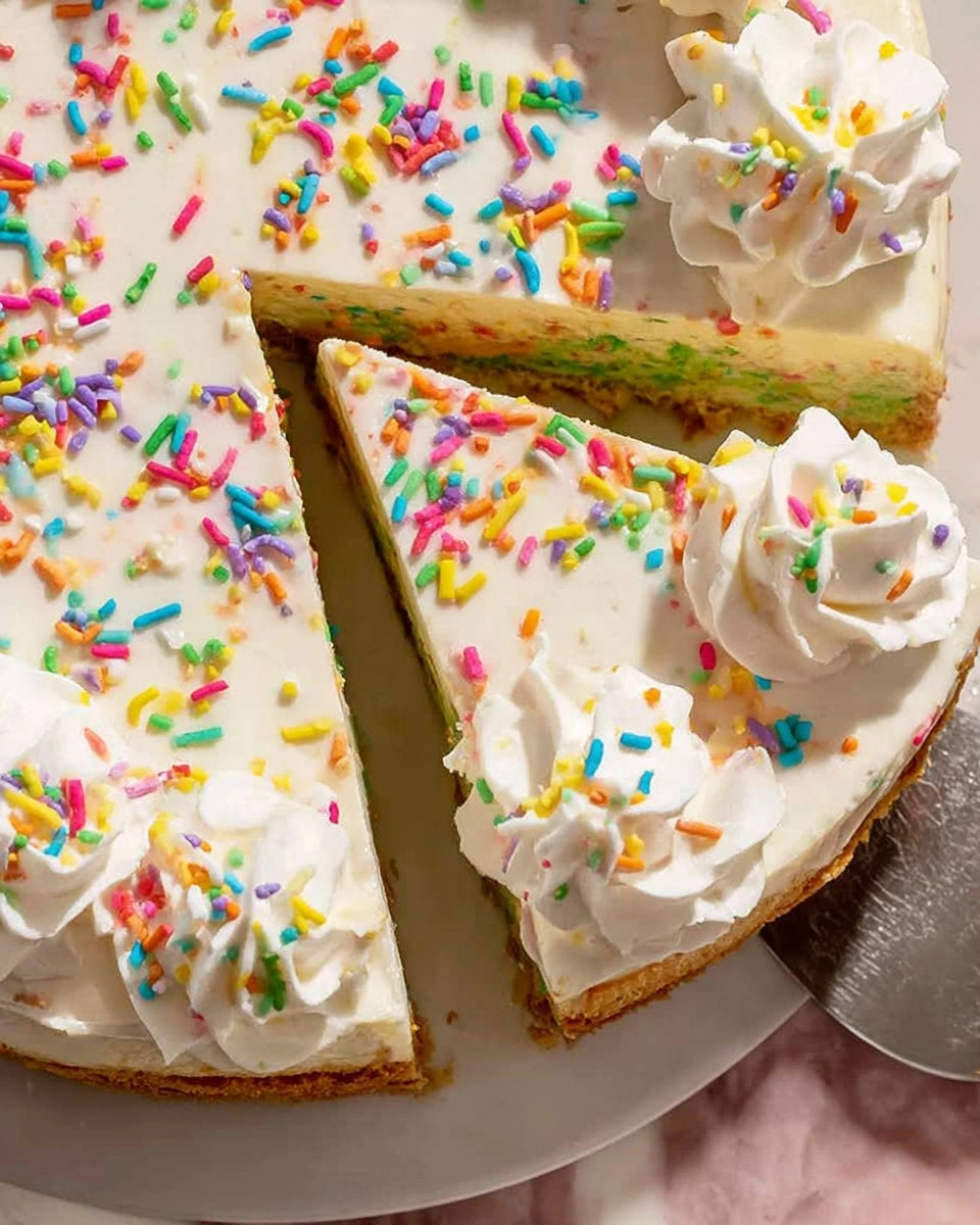 No-Bake Funfetti Cheesecake 109 No-Bake Funfetti Cheesecake