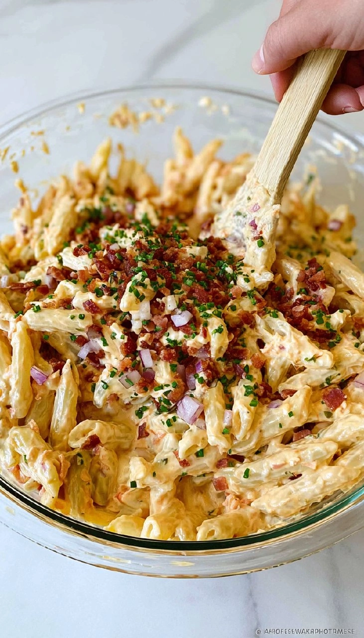 Pimento Cheese Pasta Salad