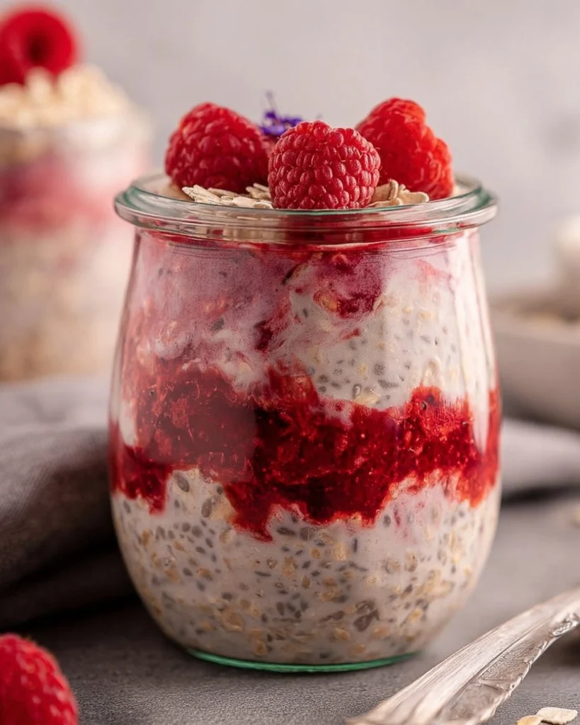 Raspberry-Overnight-Oats-Recipe