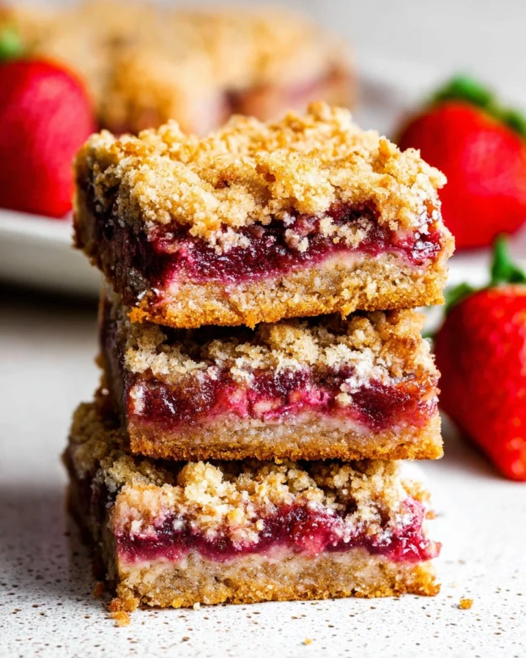 Strawberry-Crumble-Bars-Almond-Flour-Easy-Buttery-Recipe