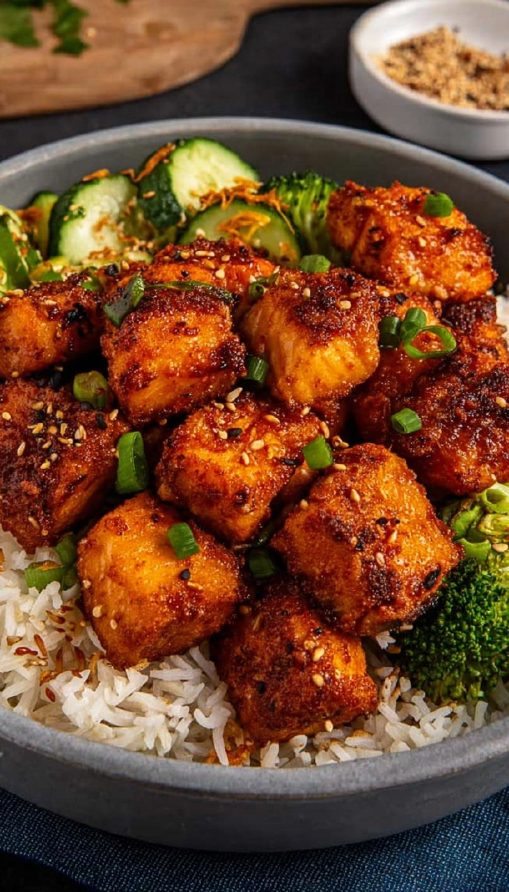 Air Fryer Salmon Bites