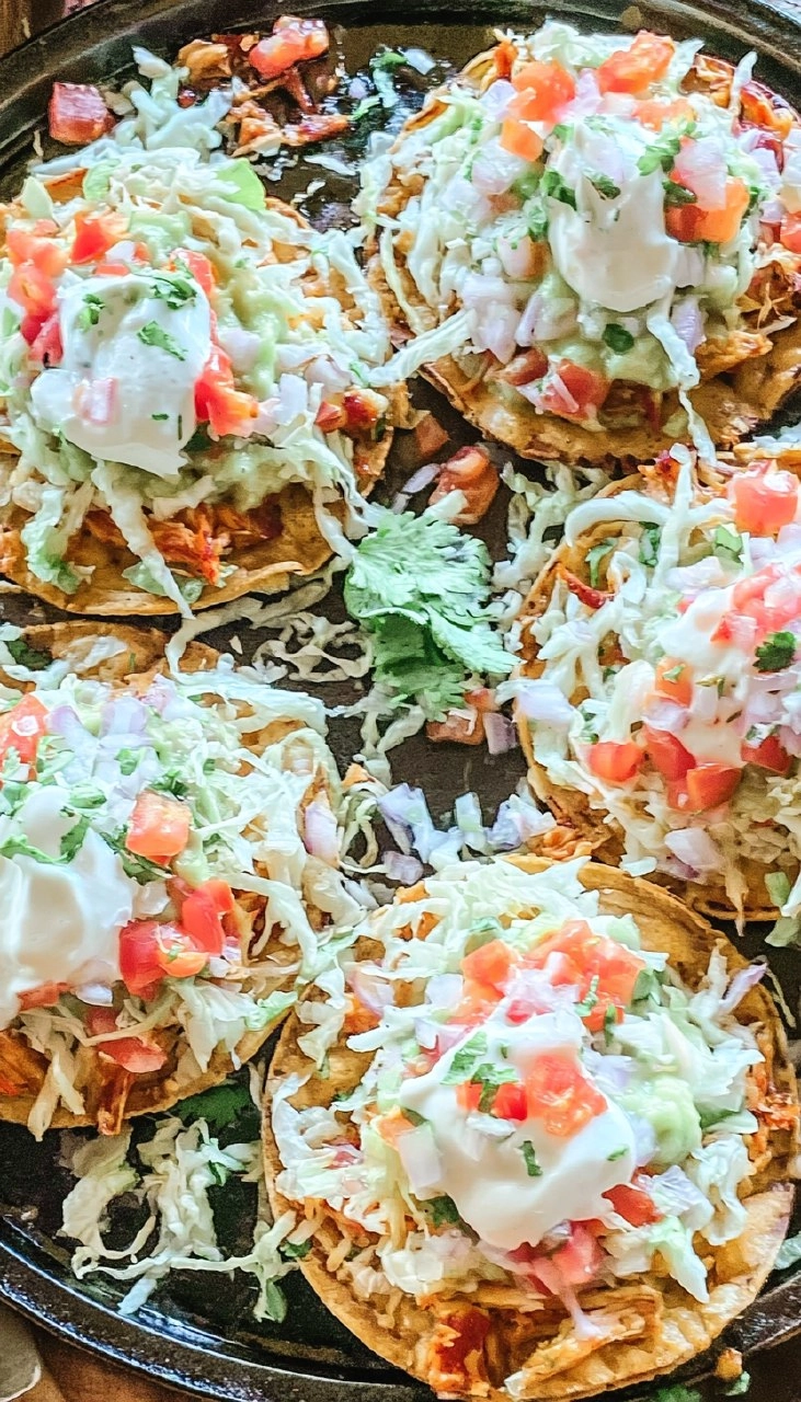 Baked Chicken Tostadas