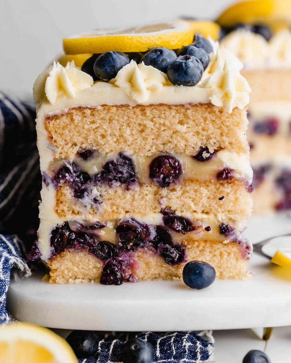 Blueberry Lemon Icebox Cake
