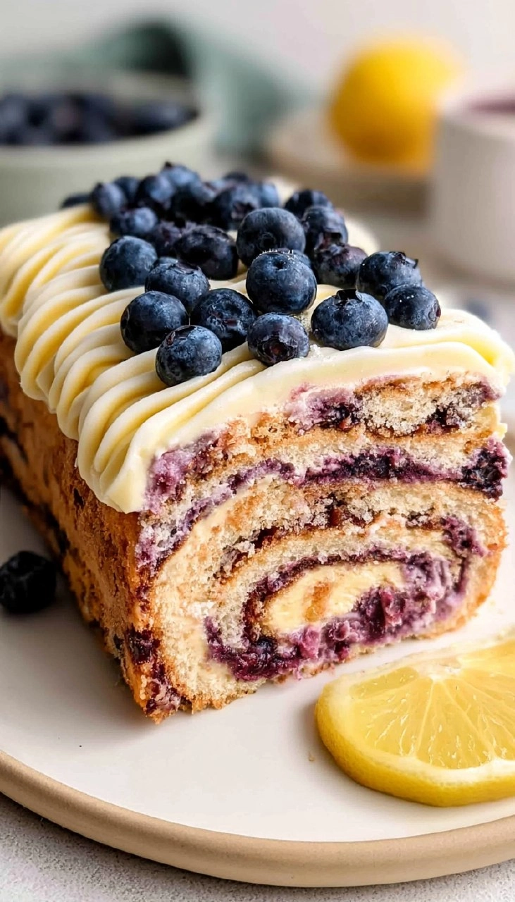Blueberry Lemon Icebox Cake