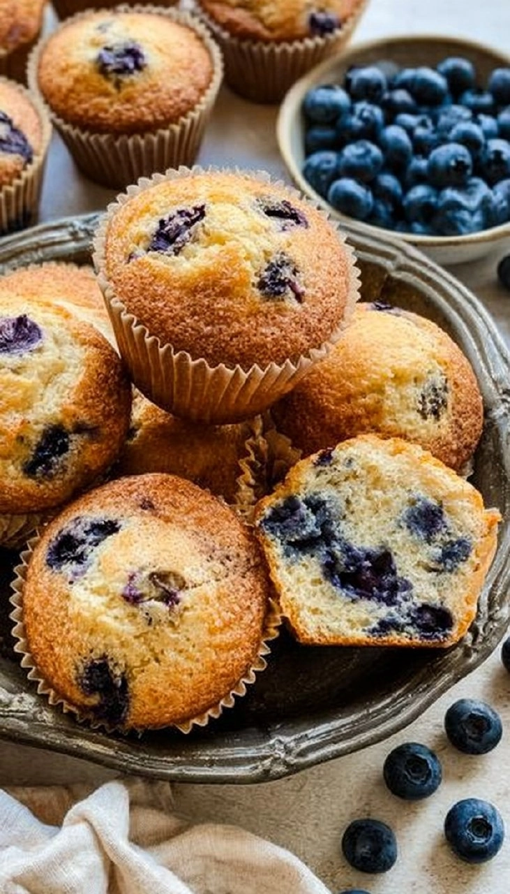 Blueberry Yogurt Muffins