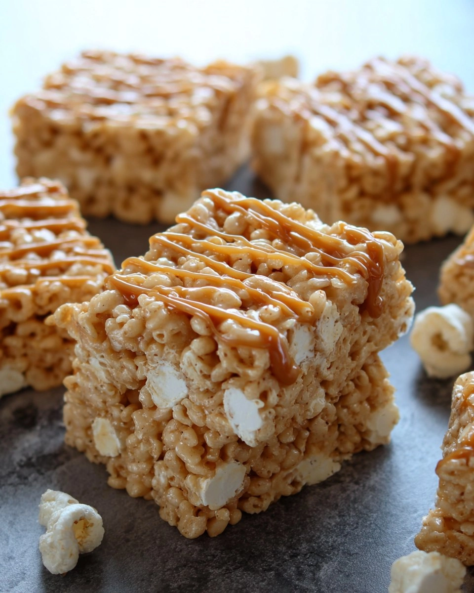 Caramel Rice Krispie Treats