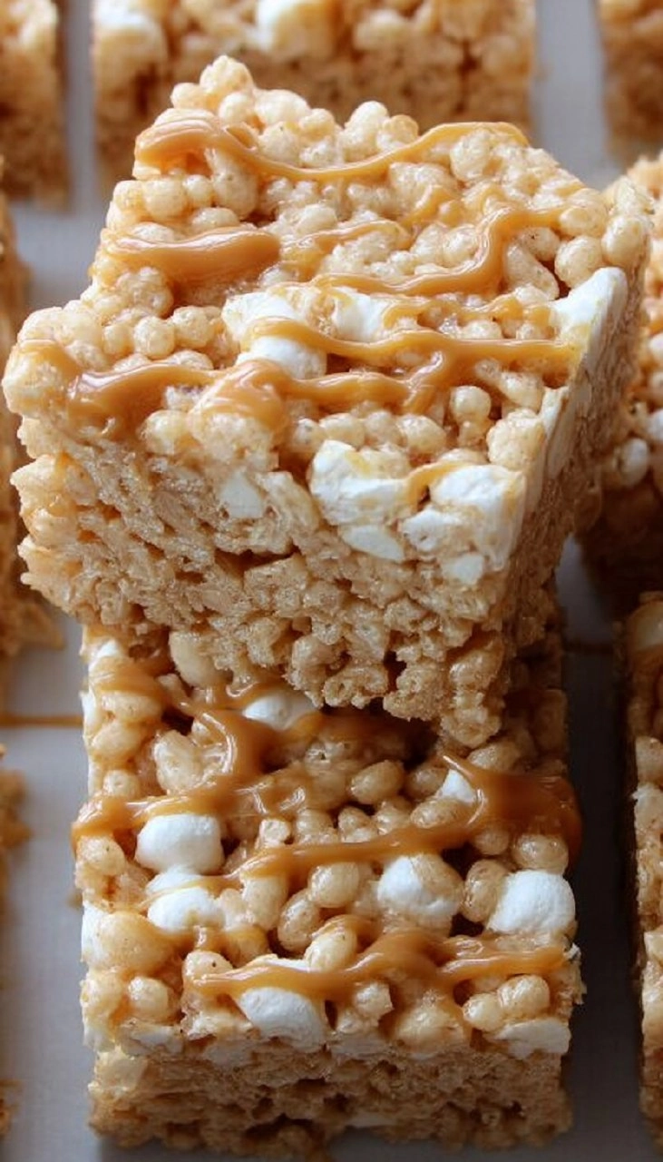 Caramel Rice Krispie Treats