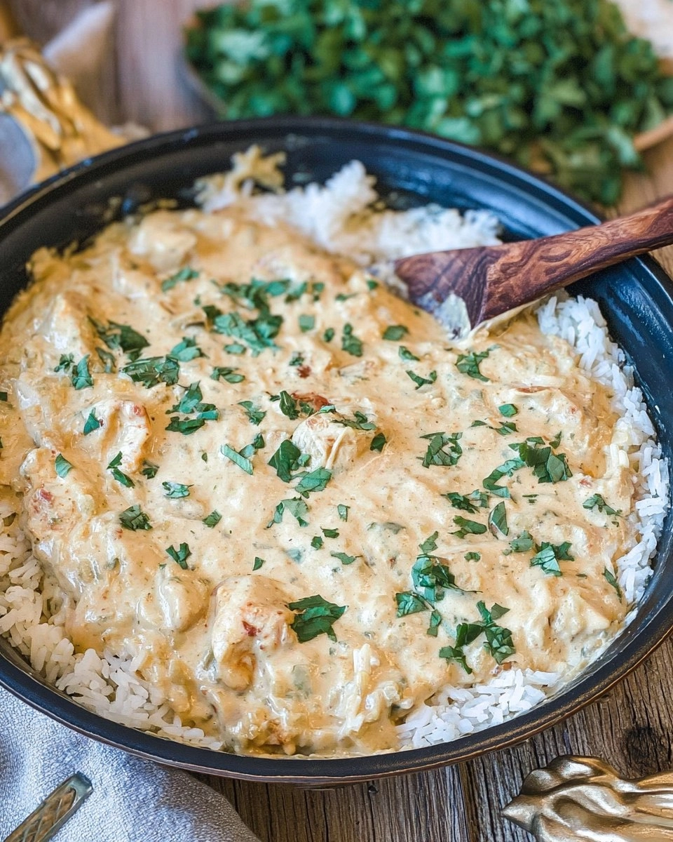 Creamy Smothered Chicken and Rice