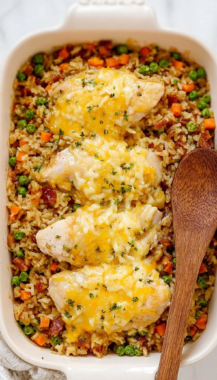 Easy Chicken and Rice Casserole