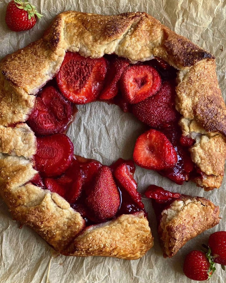 Easy Strawberry Galette (no pie pan needed)