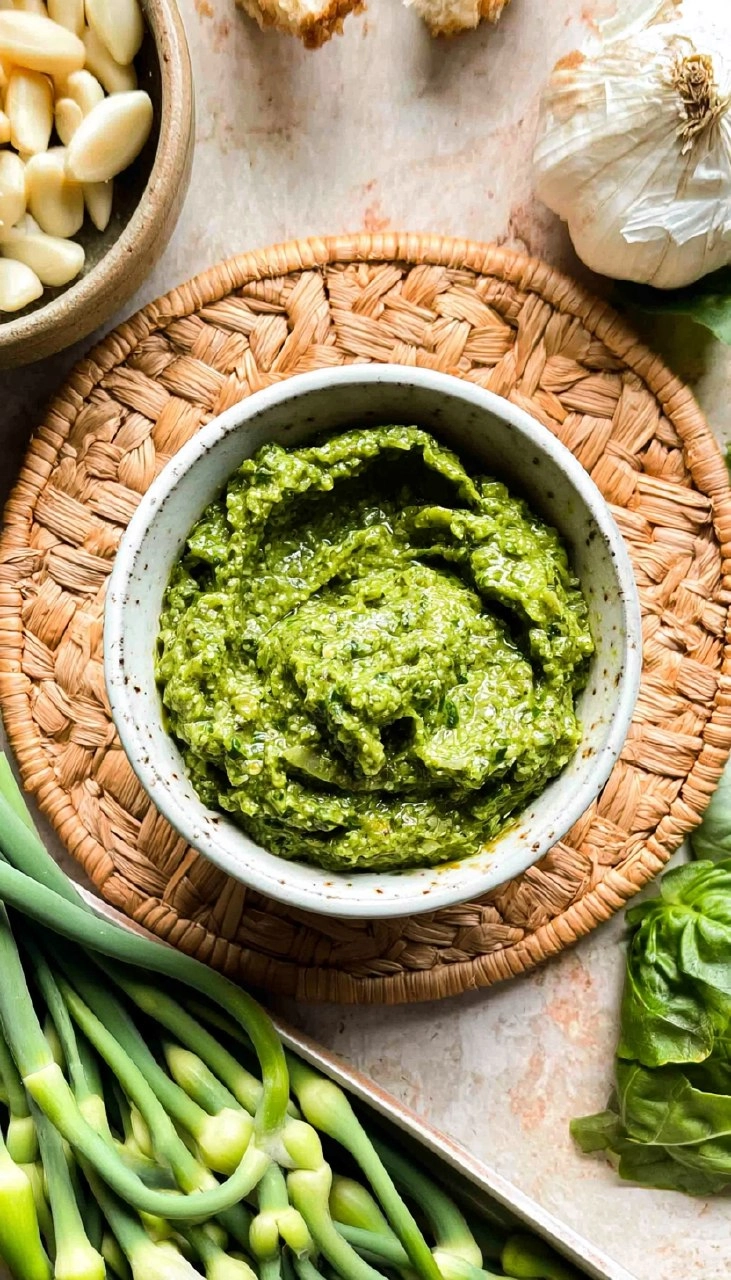 Garlic Scape Pesto 85 Garlic Scape Pesto
