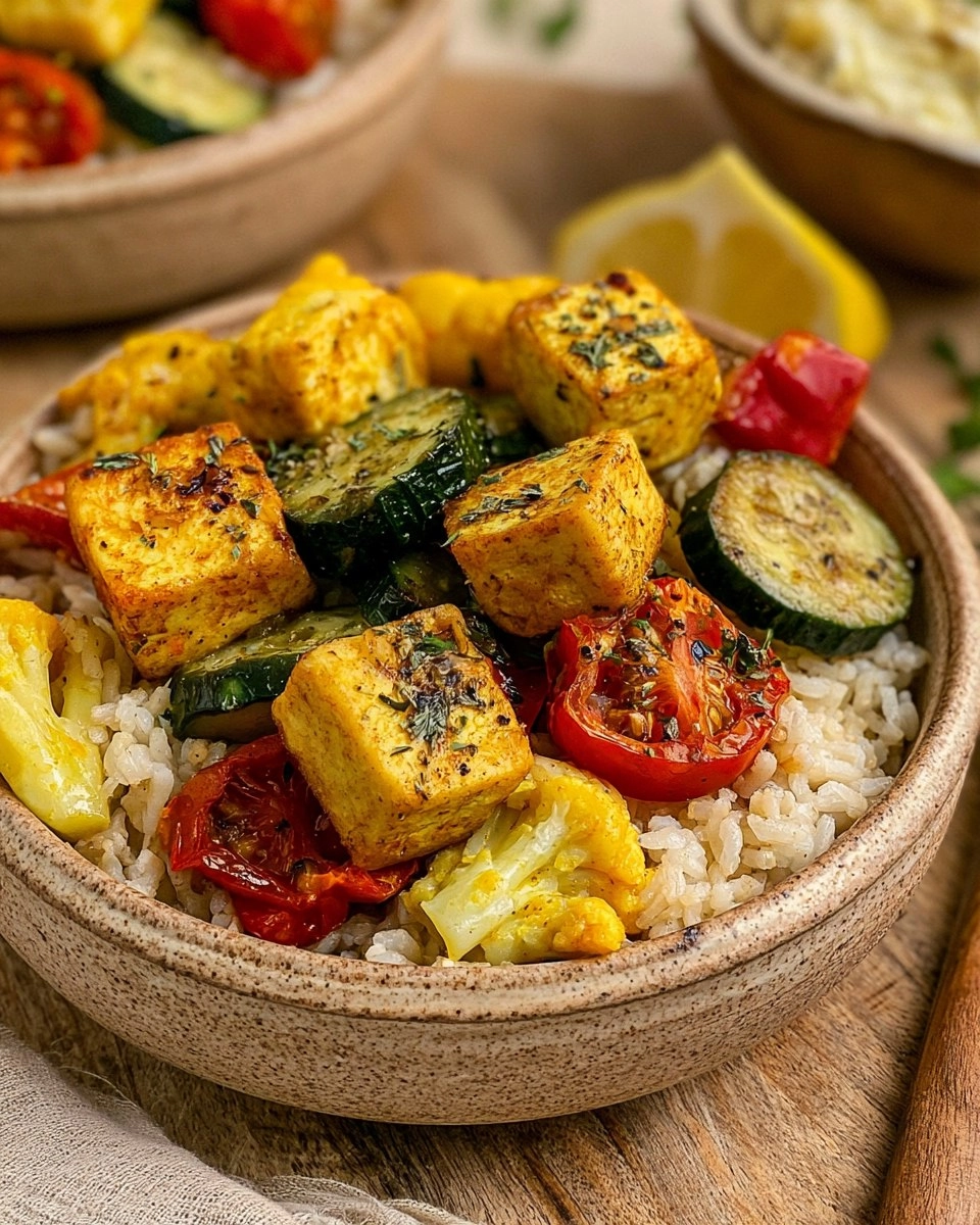 Greek Tofu & Rice Bowls