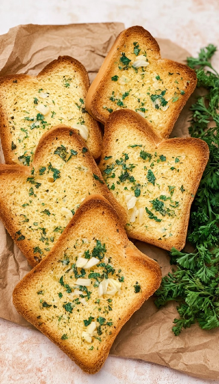 Homemade Garlic Bread | Buttery Toasted Side for Pasta Night