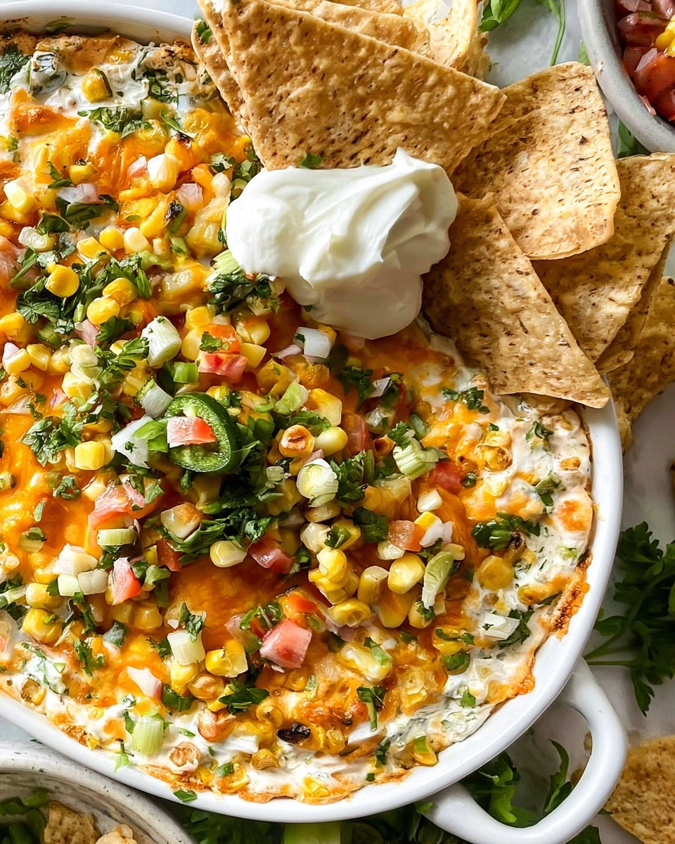 Mexican Street Corn Dip | Creamy Crowd-Pleasing Cookout Appetizer