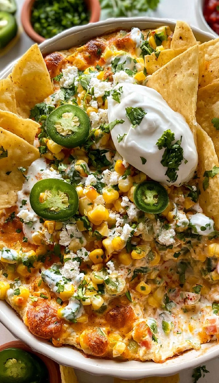 Mexican Street Corn Dip | Creamy Crowd-Pleasing Cookout Appetizer
