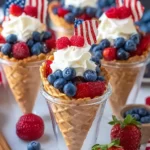 No-Bake-4th-of-July-Patriotic-Fruit-Cones-Recipe