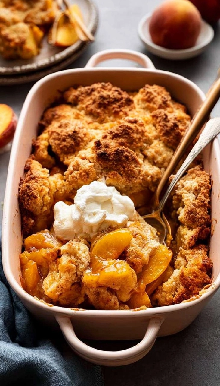 Peach Cobbler | Old-Fashioned Summer Fruit Dessert