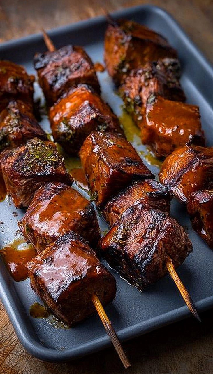 Steak Kabobs | Grilled Herb-Marinated Skewers for Dad 100 Steak Kabobs | Grilled Herb-Marinated Skewers for Dad