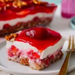 Strawberry-Pretzel-Salad-Sweet-No-Bake-Potluck-Dessert-Recipe