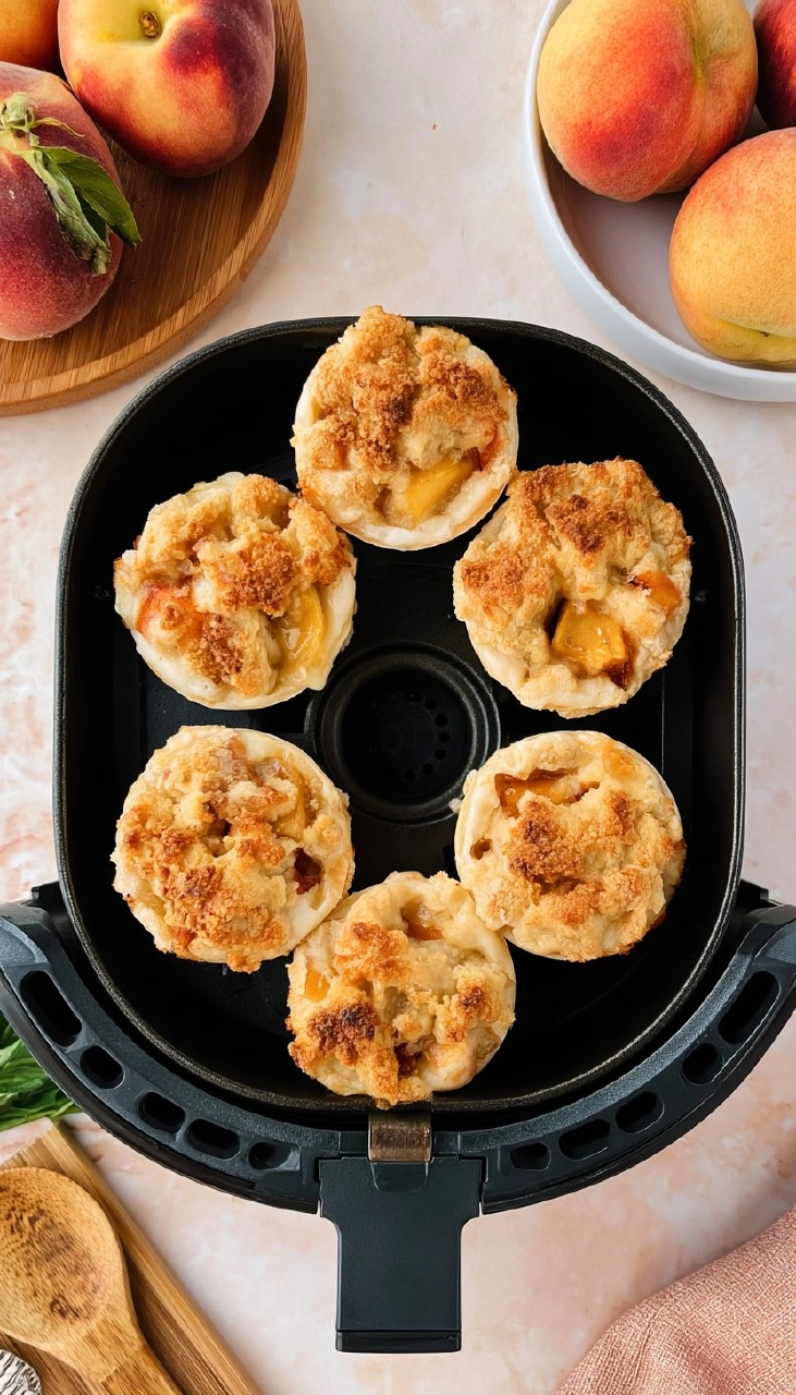 Air Fryer Mini Peach Cobbler