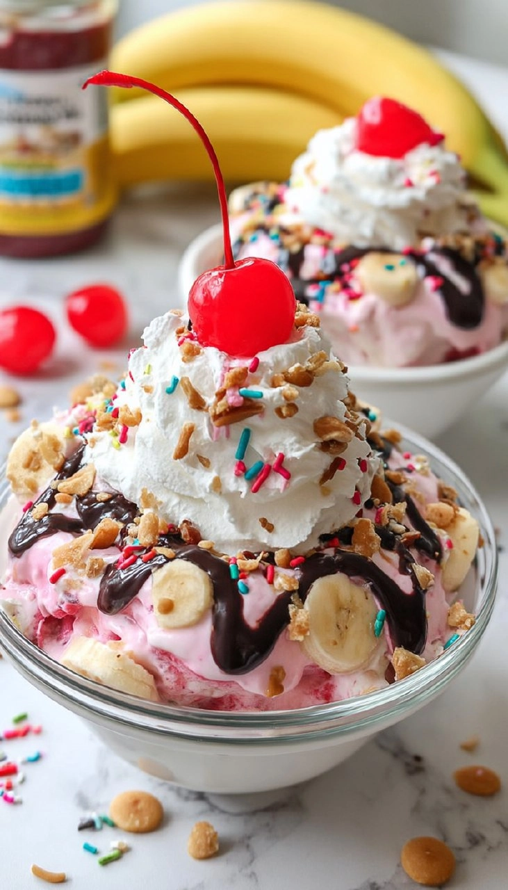 Banana Split Fluff Salad