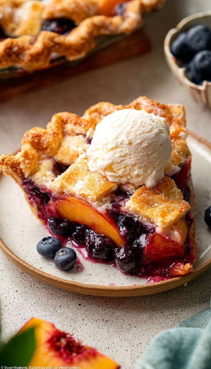 Blueberry Peach Pie