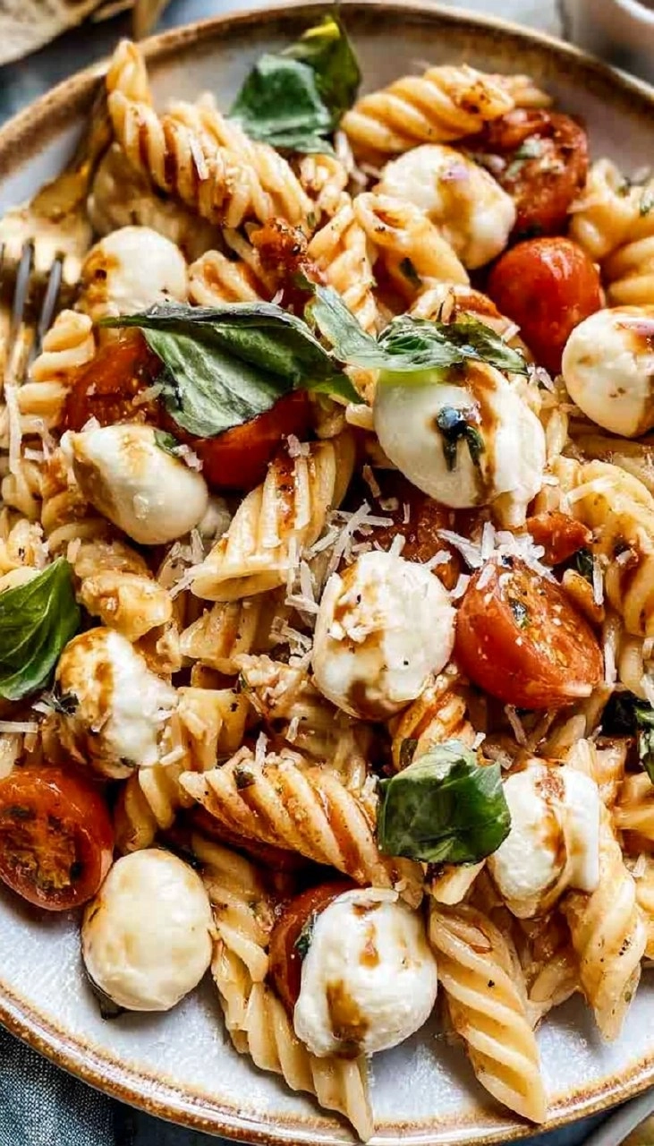 Caprese Pasta (Easy Tomato Mozzarella Pasta) 100 Caprese Pasta (Easy Tomato Mozzarella Pasta)