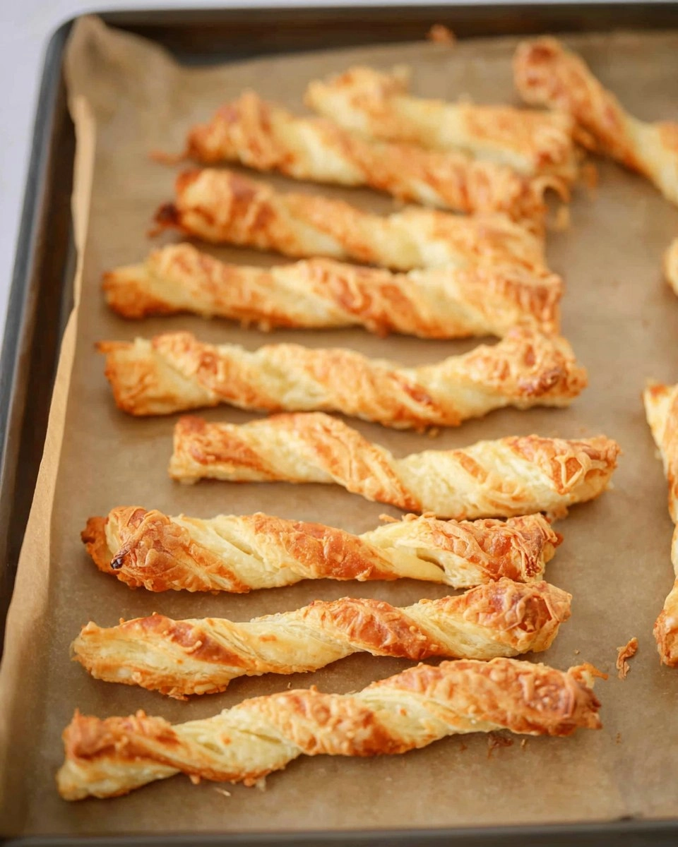 Cheese Twists with Puff Pastry
