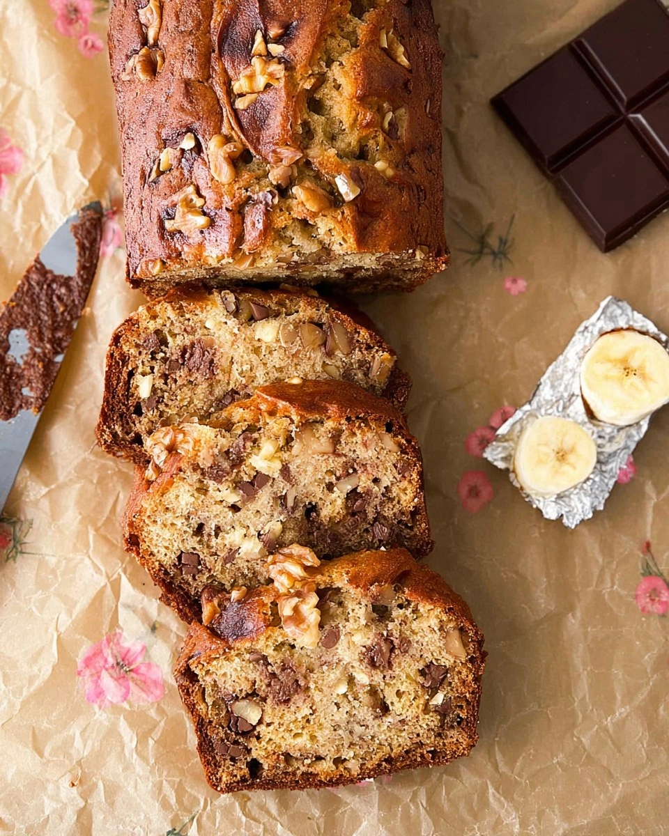 Chocolate Chip Walnut Banana Bread