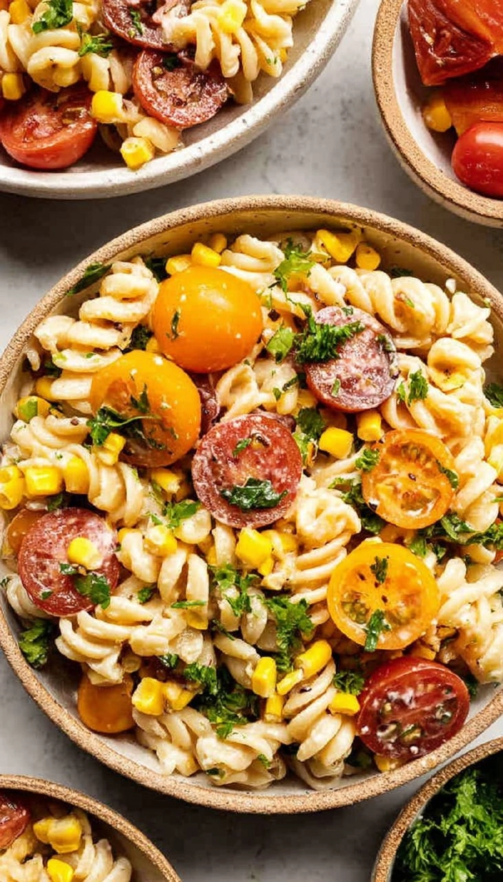 Corn and Tomato Pasta Salad