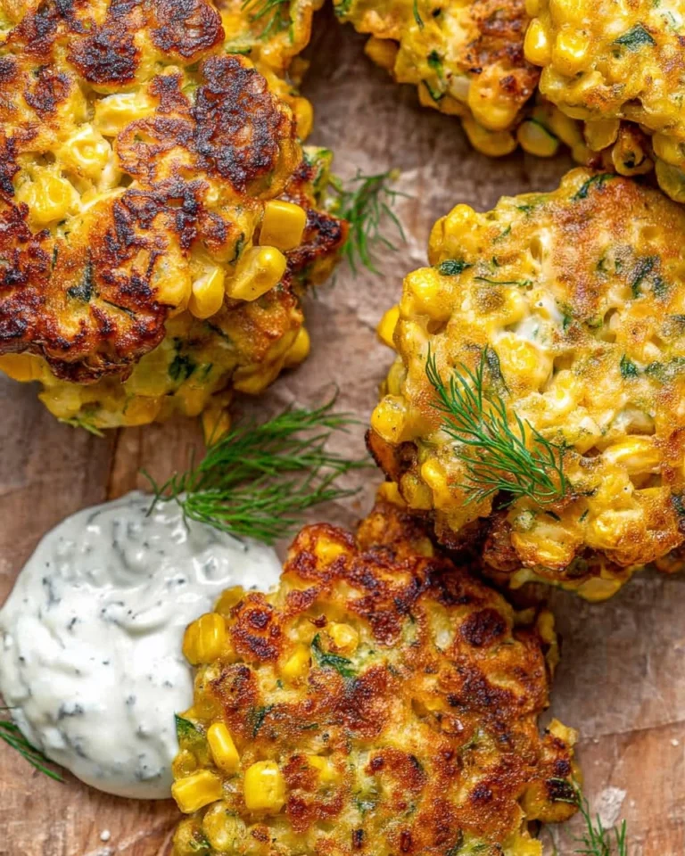 Corn-and-Zucchini-Fritters-with-Herb-Yogurt-Sauce-Recipe