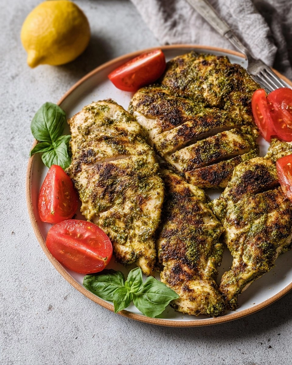 Grilled Pesto Chicken