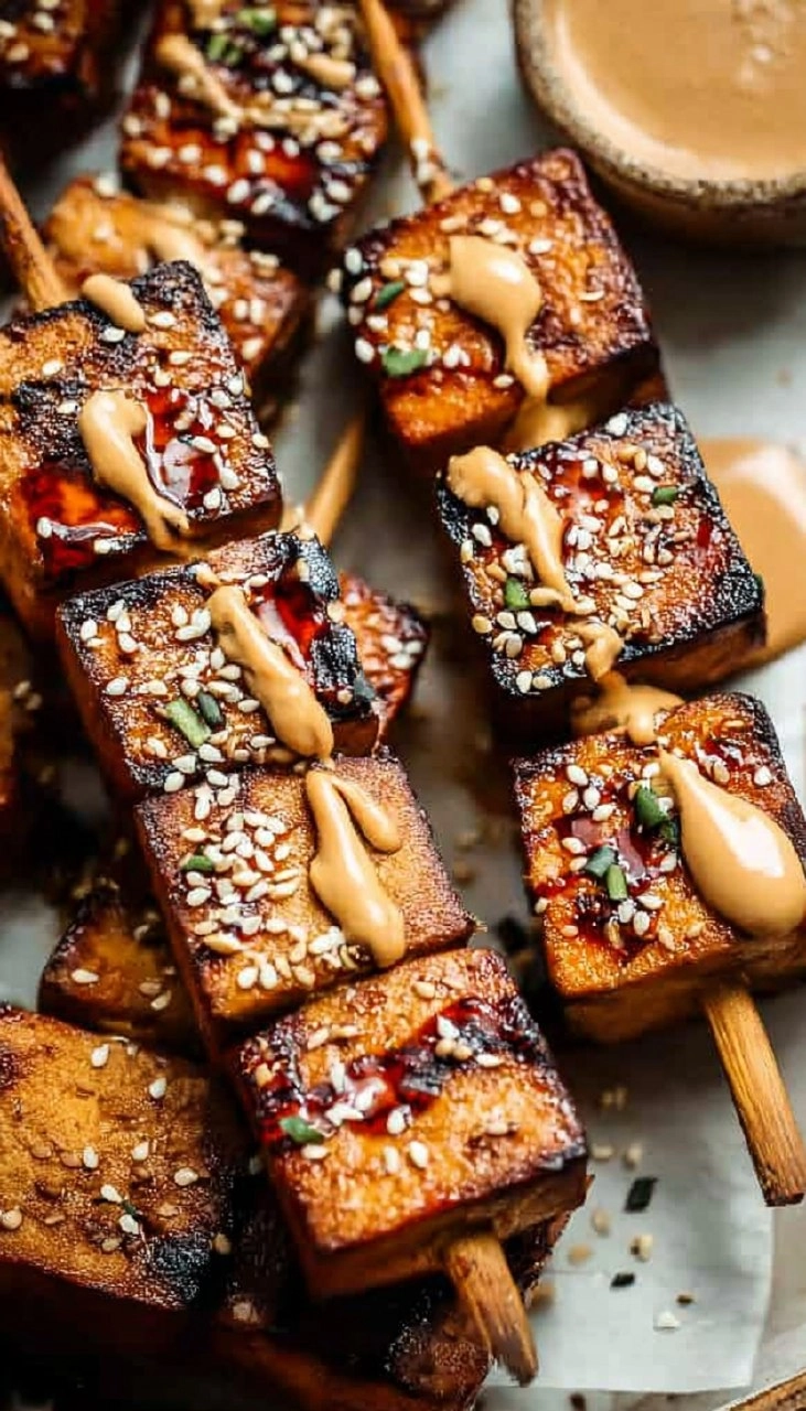 Grilled Tofu Skewers (Vegan)
