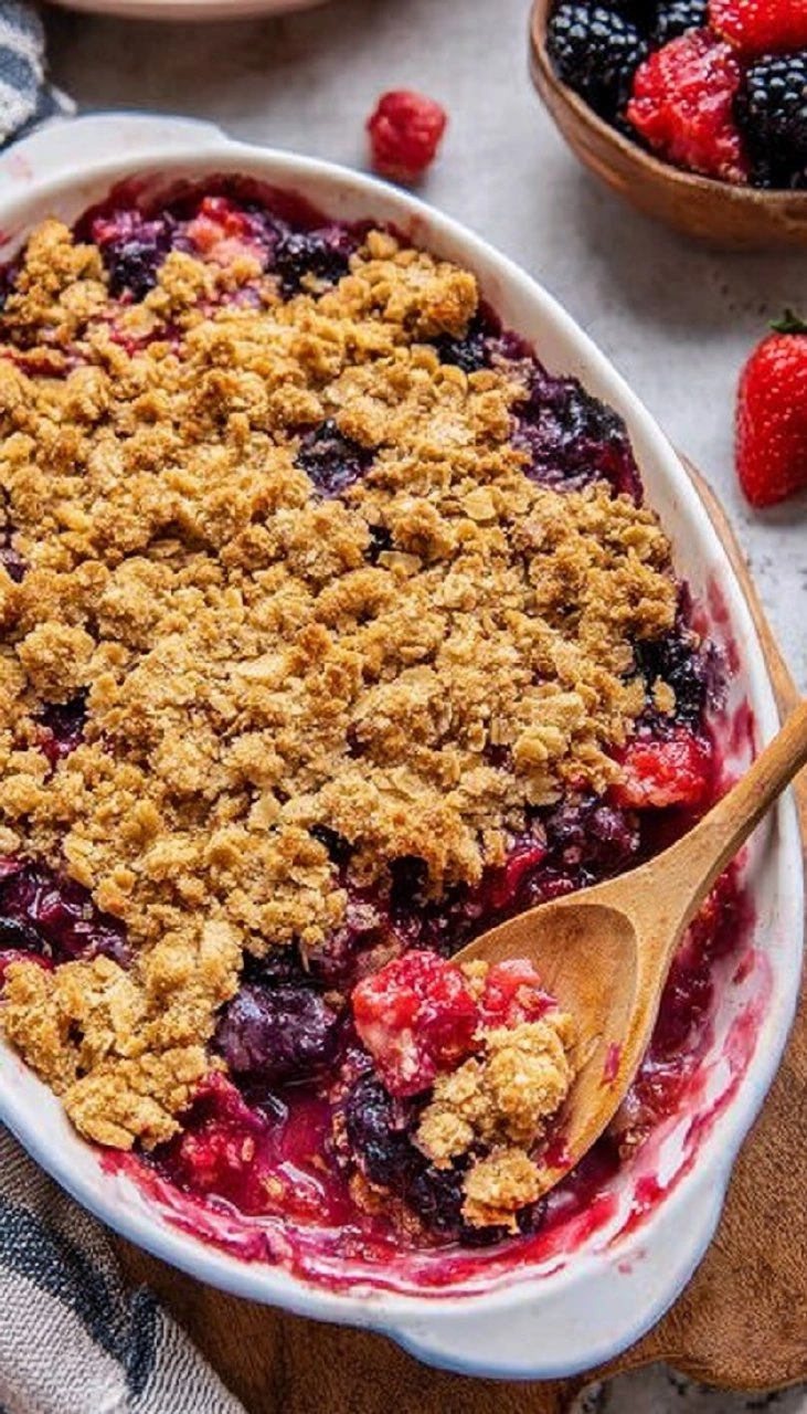Healthy Mixed Berry Crisp (Gluten-Free) 95 Healthy Mixed Berry Crisp (Gluten-Free)