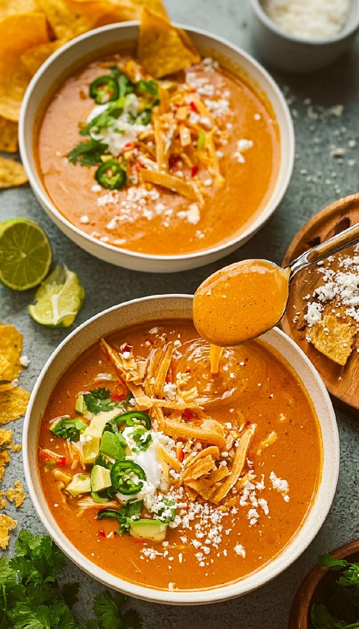 Instant Pot Chicken Enchilada Soup