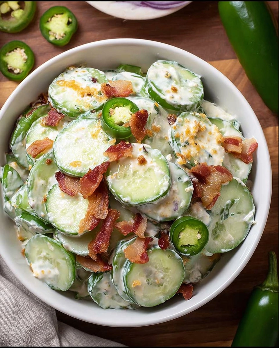 Jalapeno Popper Cucumber Salad
