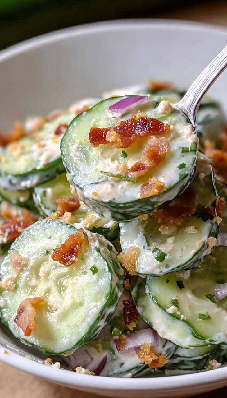 Jalapeno Popper Cucumber Salad