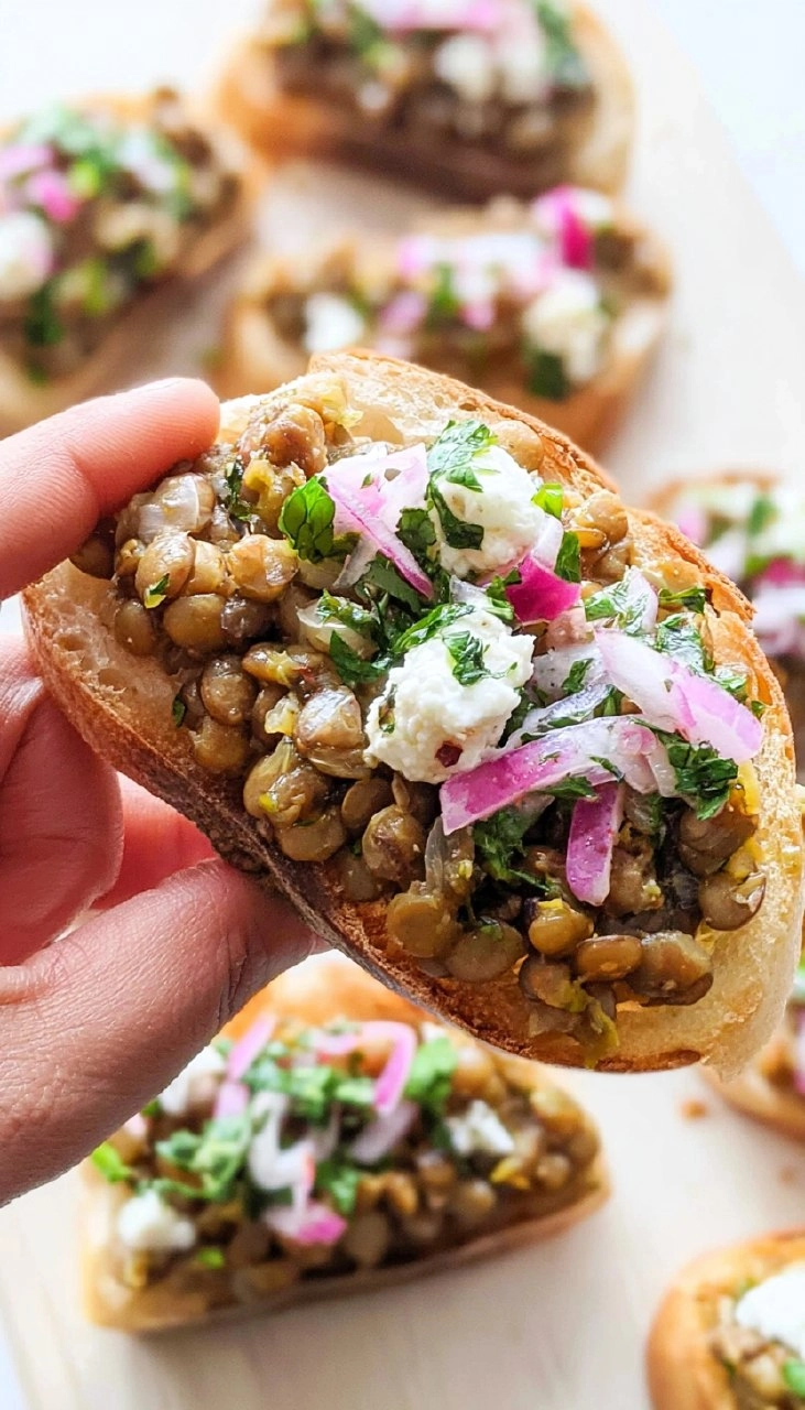 Lentil Bruschetta 80 Lentil Bruschetta