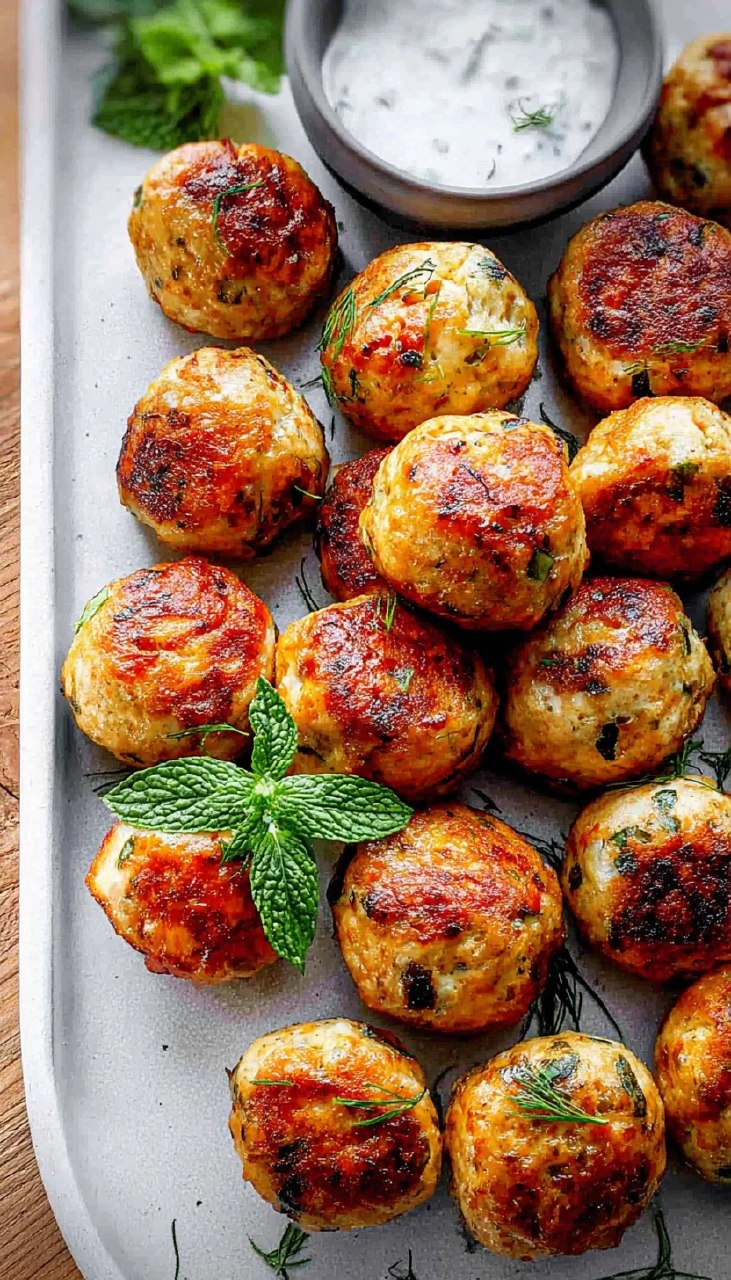Mediterranean Chicken Meatballs
