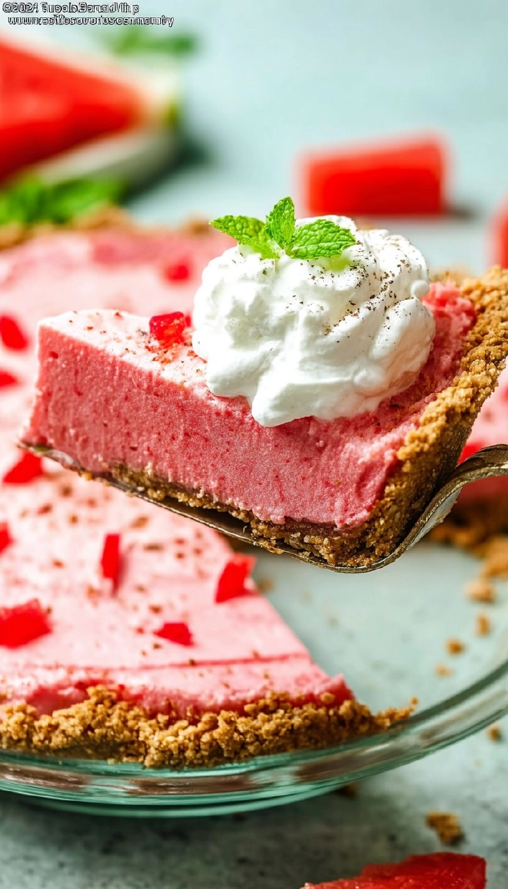 No-Bake Watermelon Pie: An Easy Summer Dessert