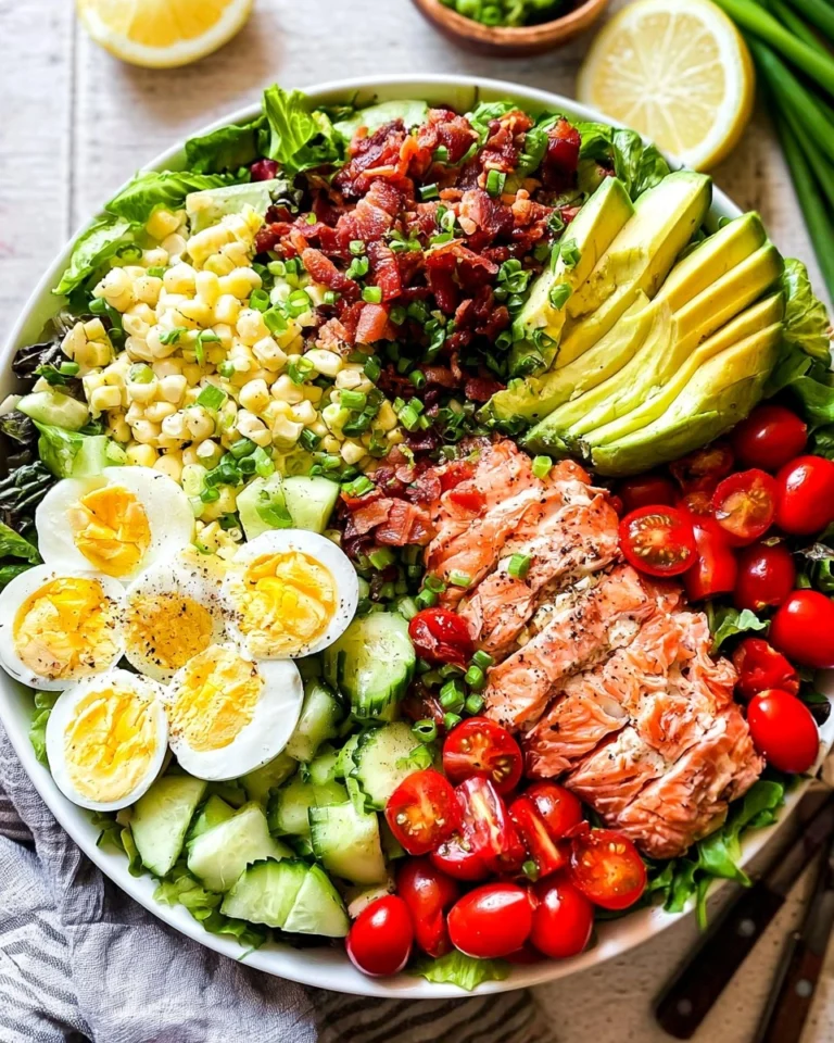 Salmon-Cobb-Salad-with-Avocado-and-Bacon-Whole30-Keto-Recipe